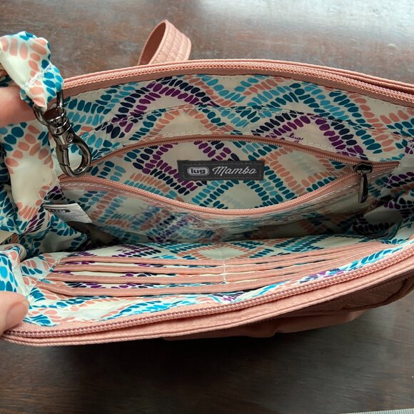 Lug East/West Crossbody Mambo Purse (Blush Pink) Like New - Picture 3 of 3